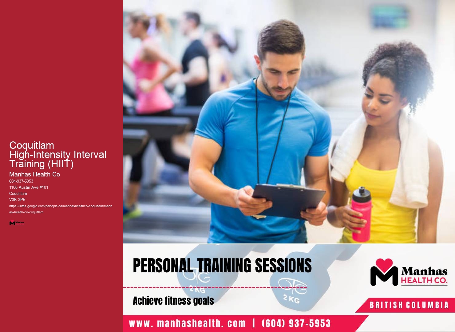 Coquitlam High-Intensity Interval Training (HIIT) Lifestyle Fitness Coach