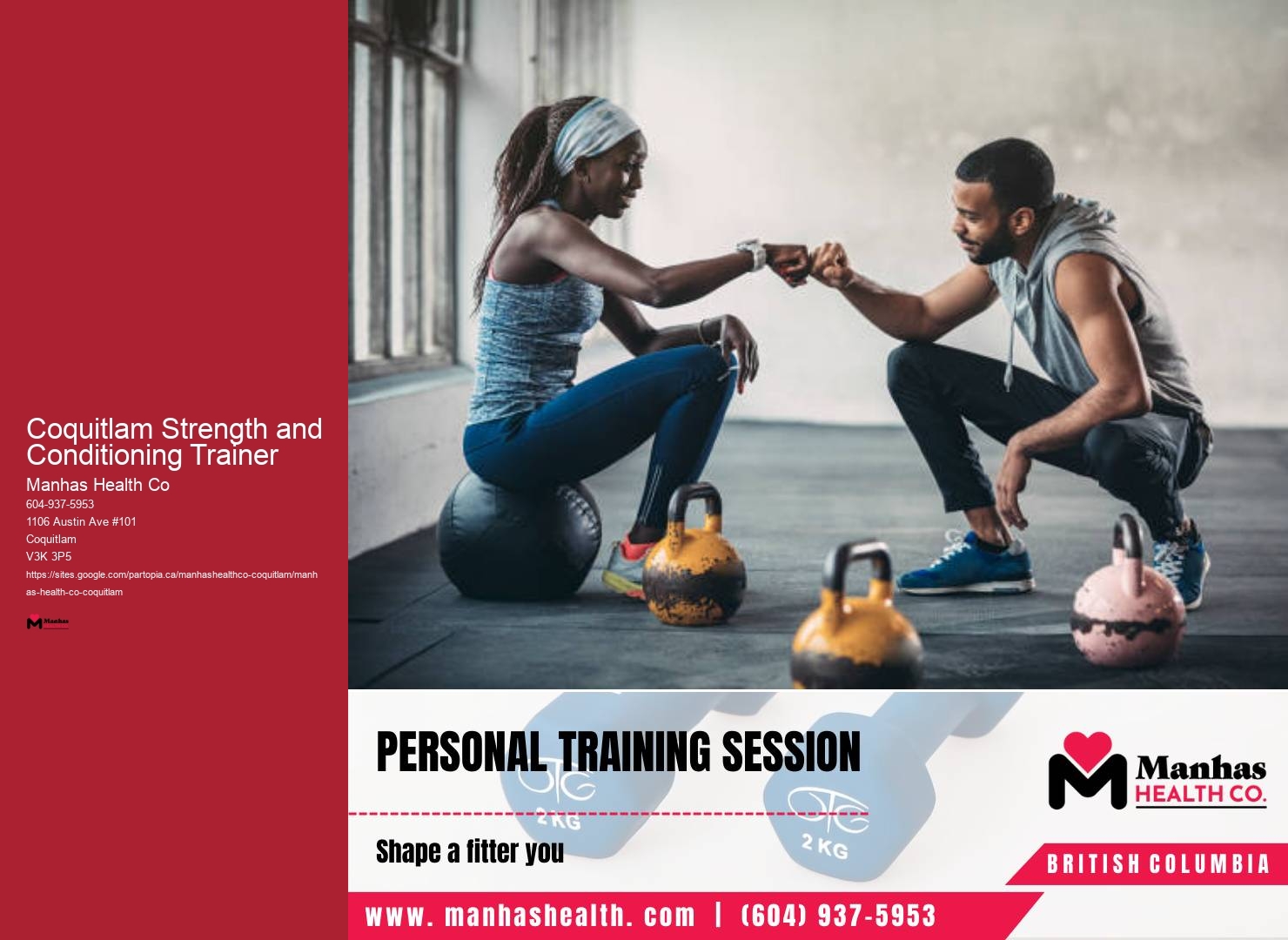 Coquitlam Strength and Conditioning Trainer Personal Fitness Expert