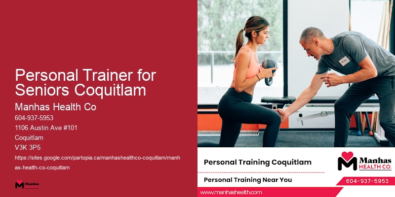 Personal Trainer for Seniors Coquitlam Fitness Trainers for Core Stability