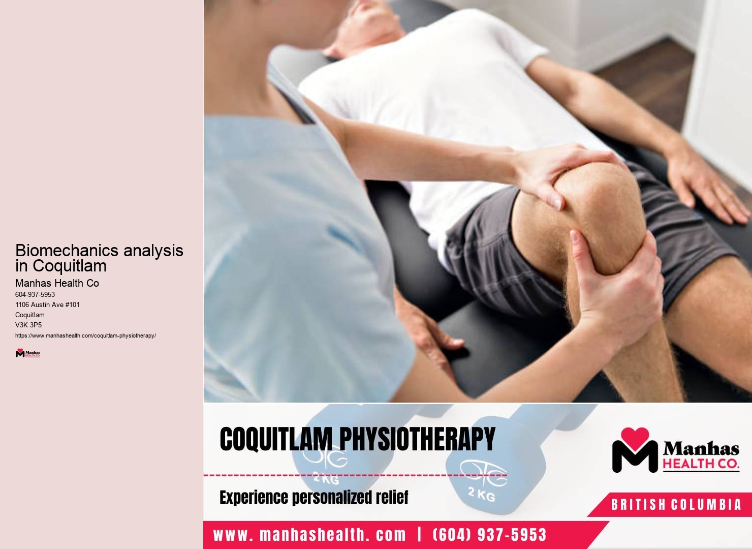 Corrective exercises for rehabilitation in Coquitlam