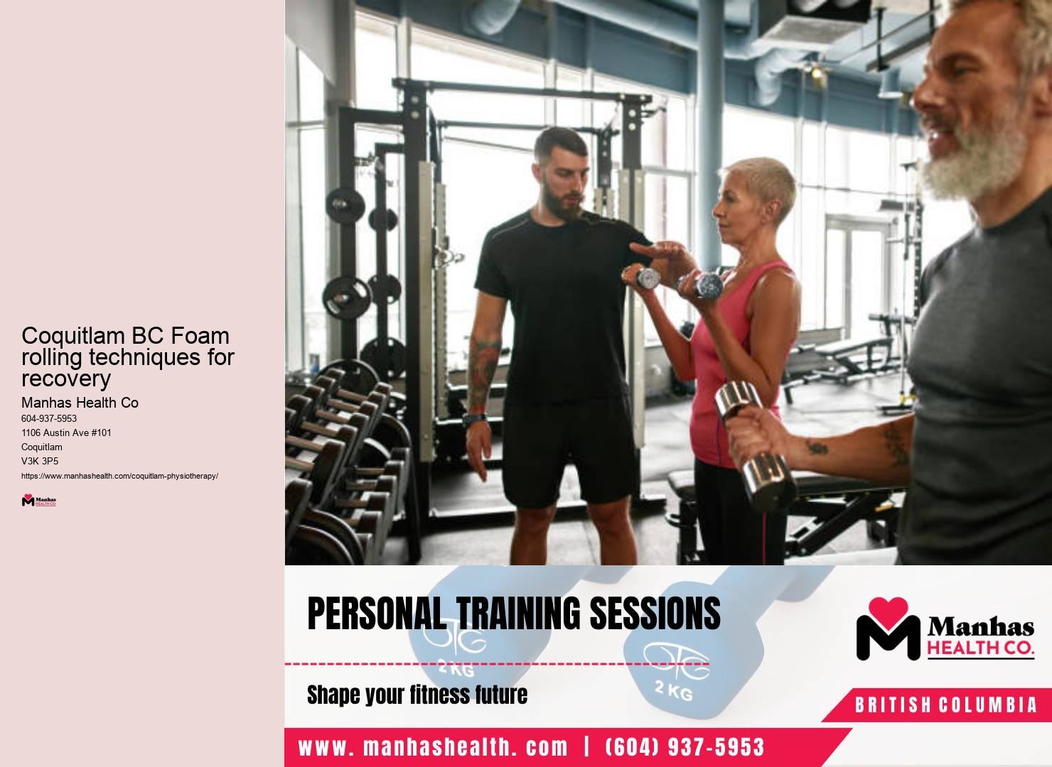 Sports injury rehabilitation Coquitlam