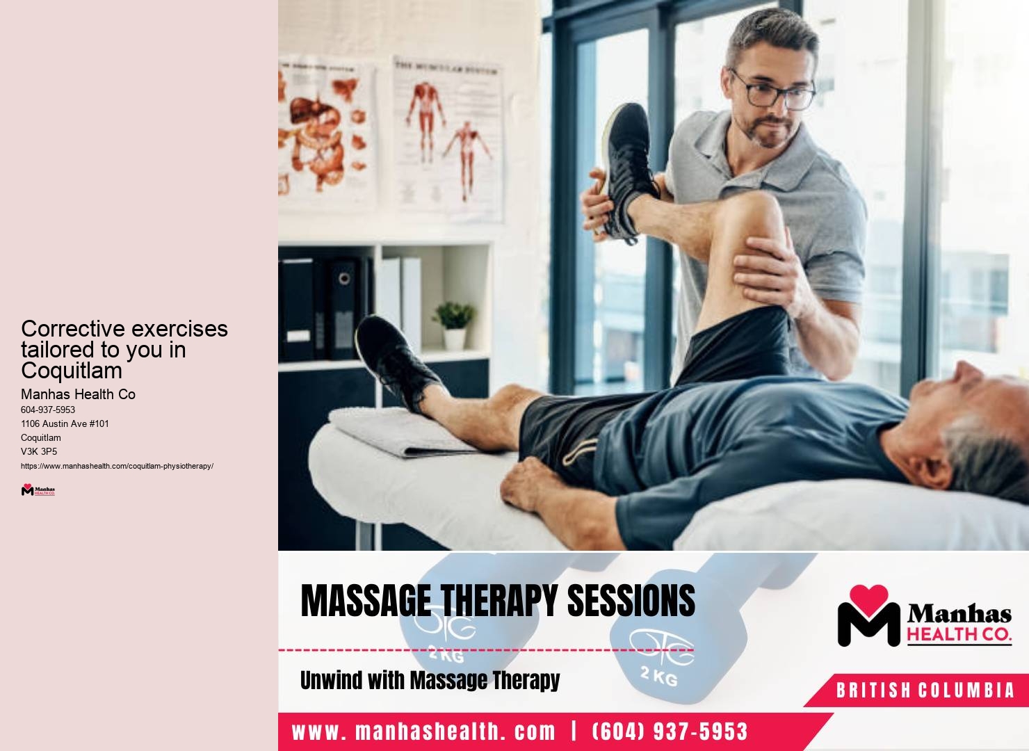 Postural ergonomics consultations in Coquitlam