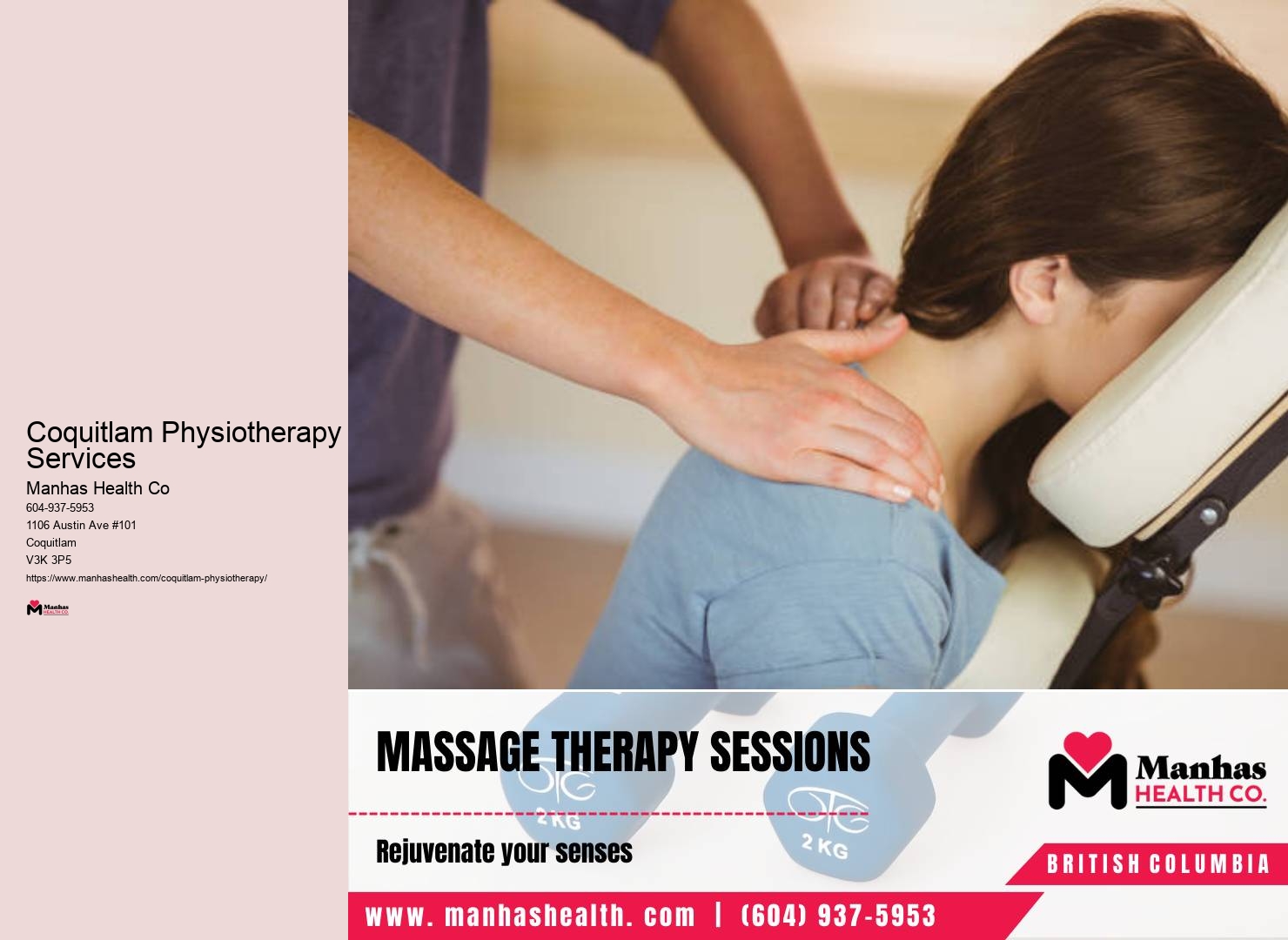 Customized physiotherapy programs in Coquitlam