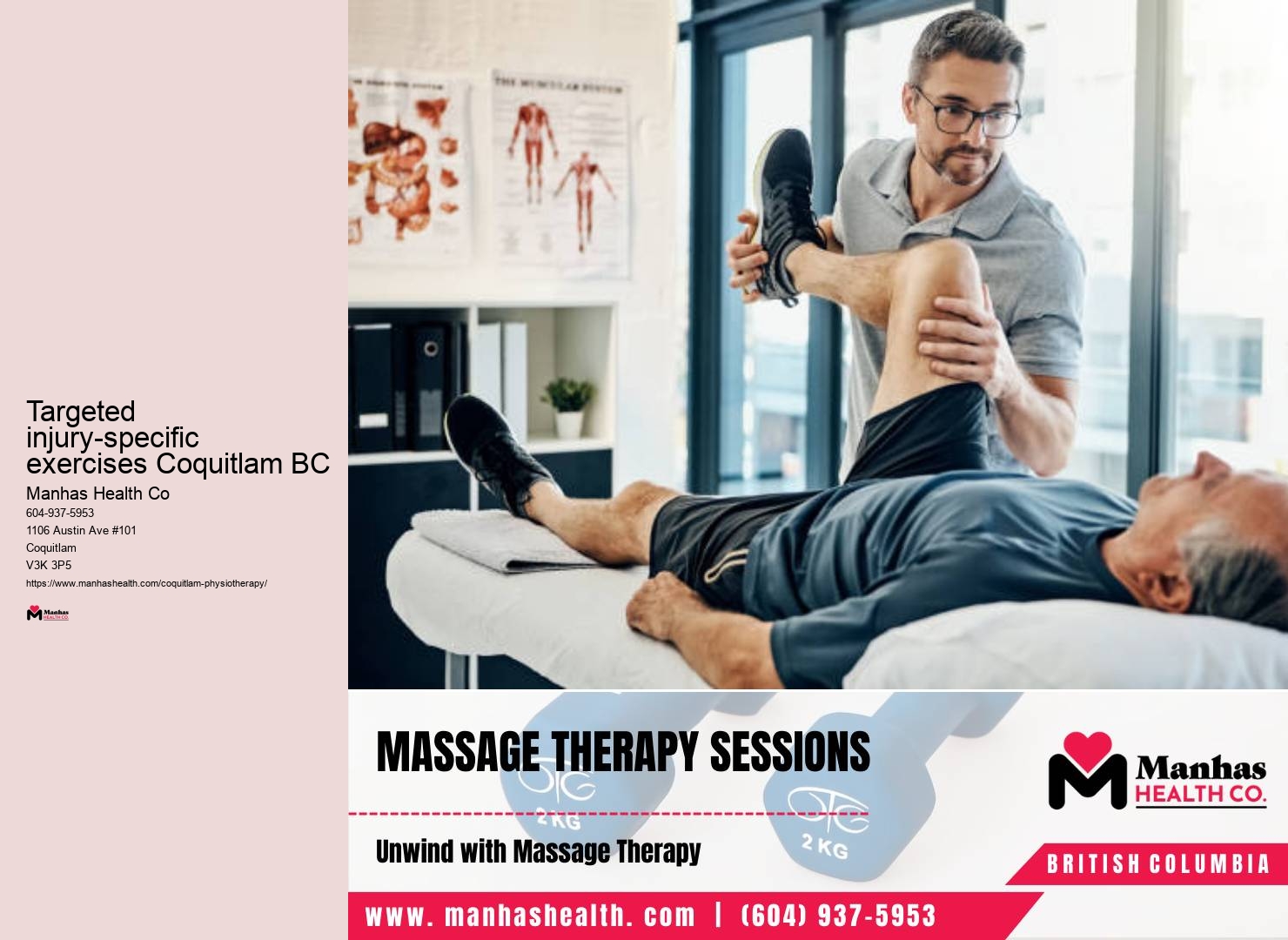 Pain relief exercises in Coquitlam