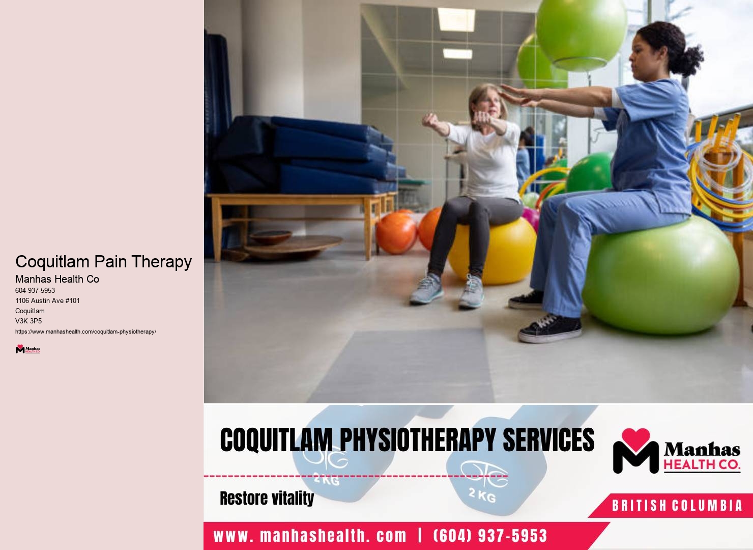 Premium Coquitlam Physiotherapy Facility