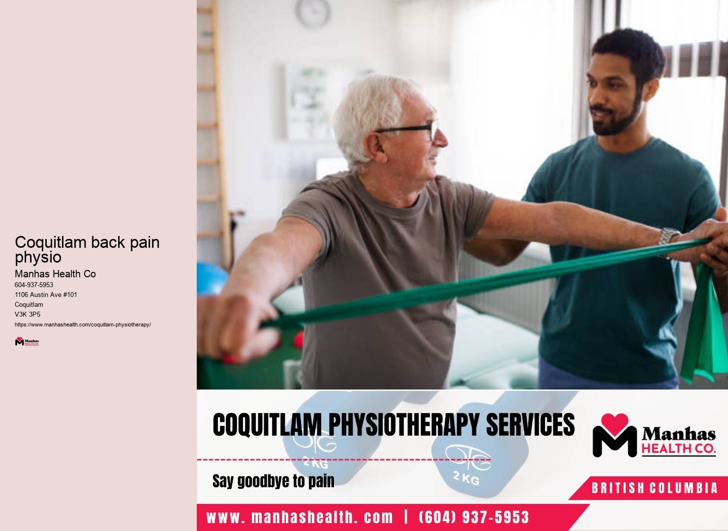 Coquitlam back pain physio