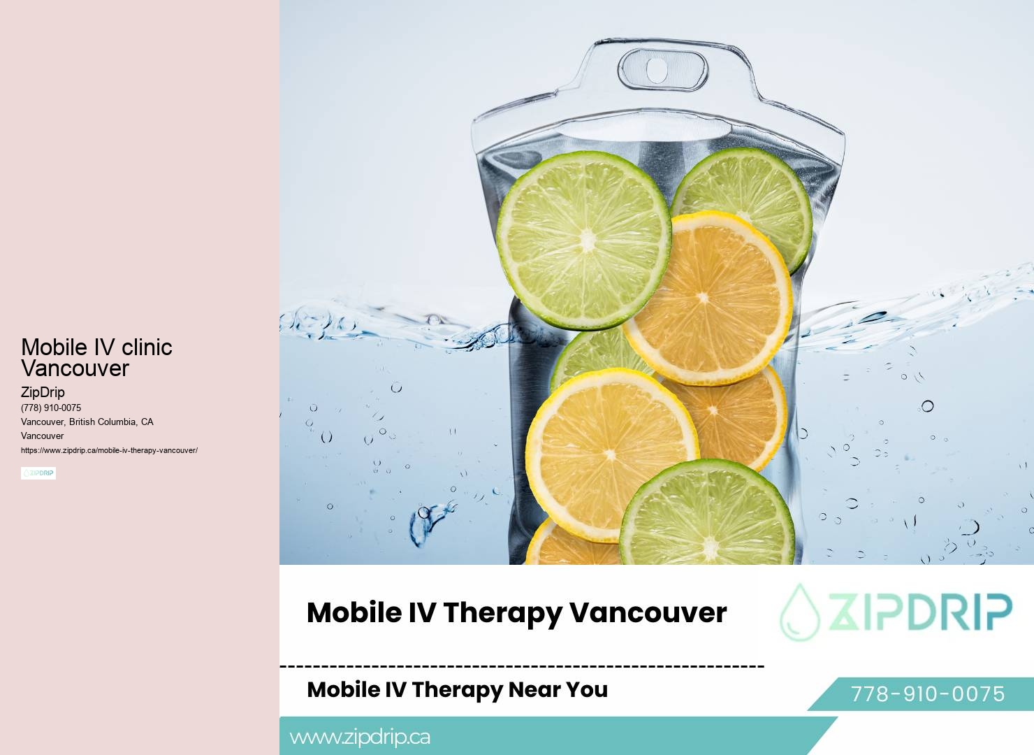 Mobile detox hydration Mobile IV clinic Vancouver