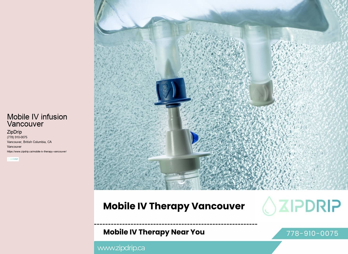 Mobile vitamin drip Mobile IV infusion Vancouver
