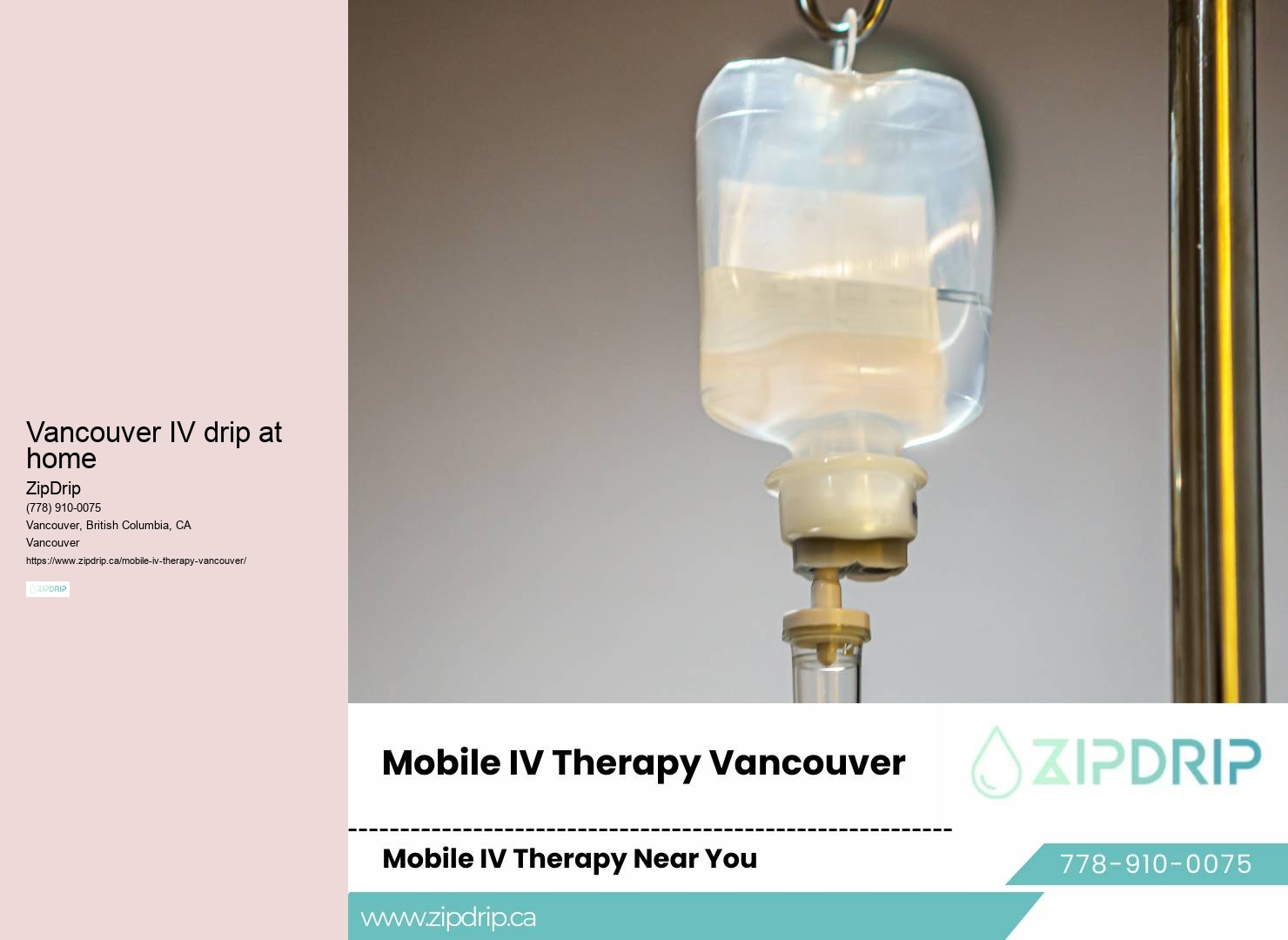 Vancouver IV drip at home home IV therapy