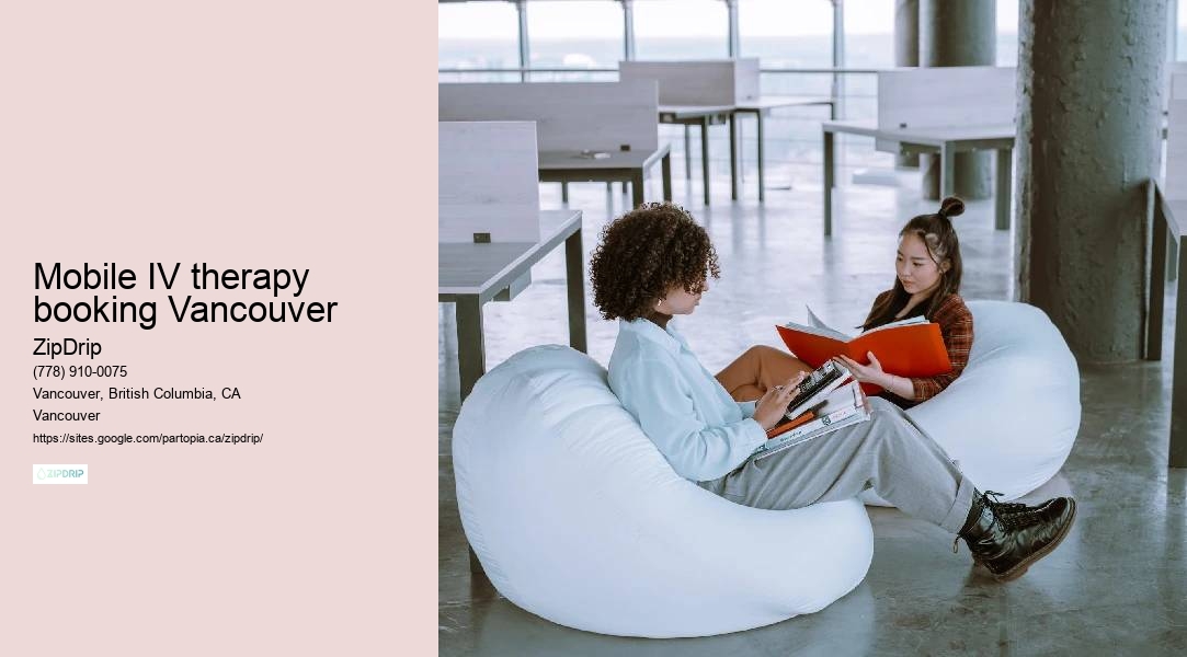 Mobile hangover IV Mobile IV therapy booking Vancouver