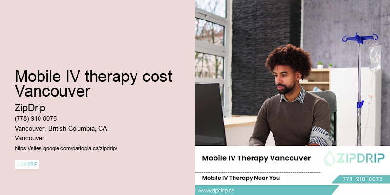Mobile IV therapy cost Vancouver