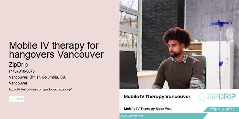 Mobile IV therapy for hangovers Vancouver