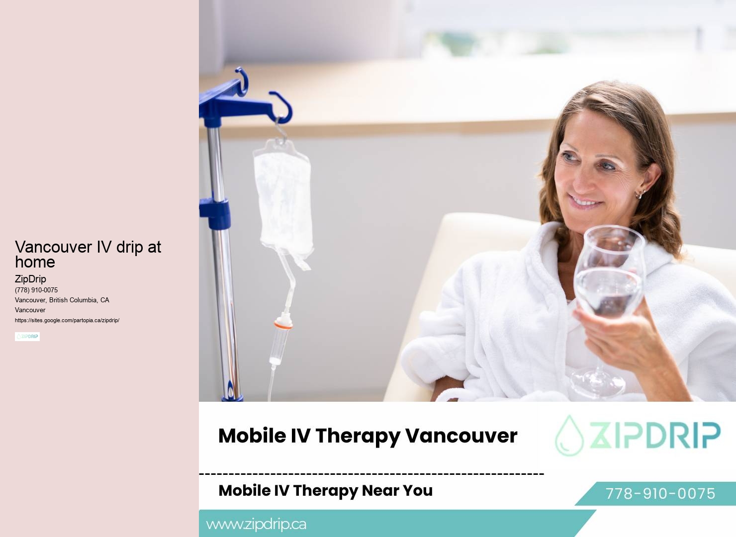 IV hydration therapy Vancouver IV drip at home