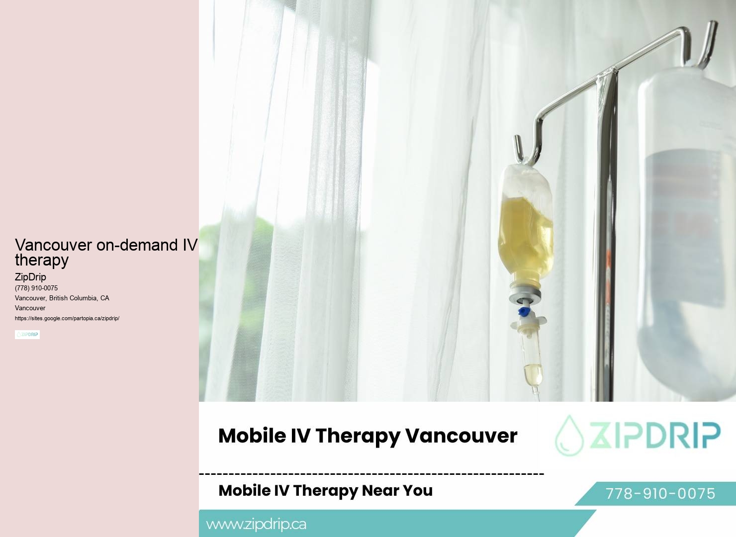 Mobile IV house service Vancouver on-demand IV therapy