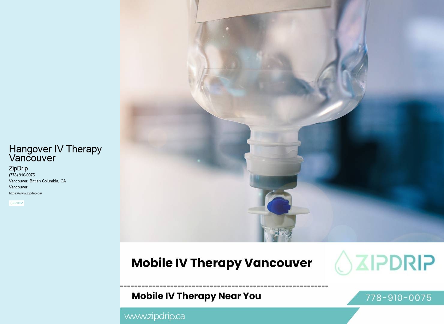 Vitamin Boost IV Therapy Hangover IV Therapy Vancouver