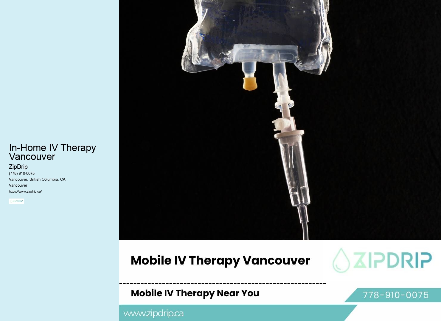 Home IV Therapy for Health In-Home IV Therapy Vancouver