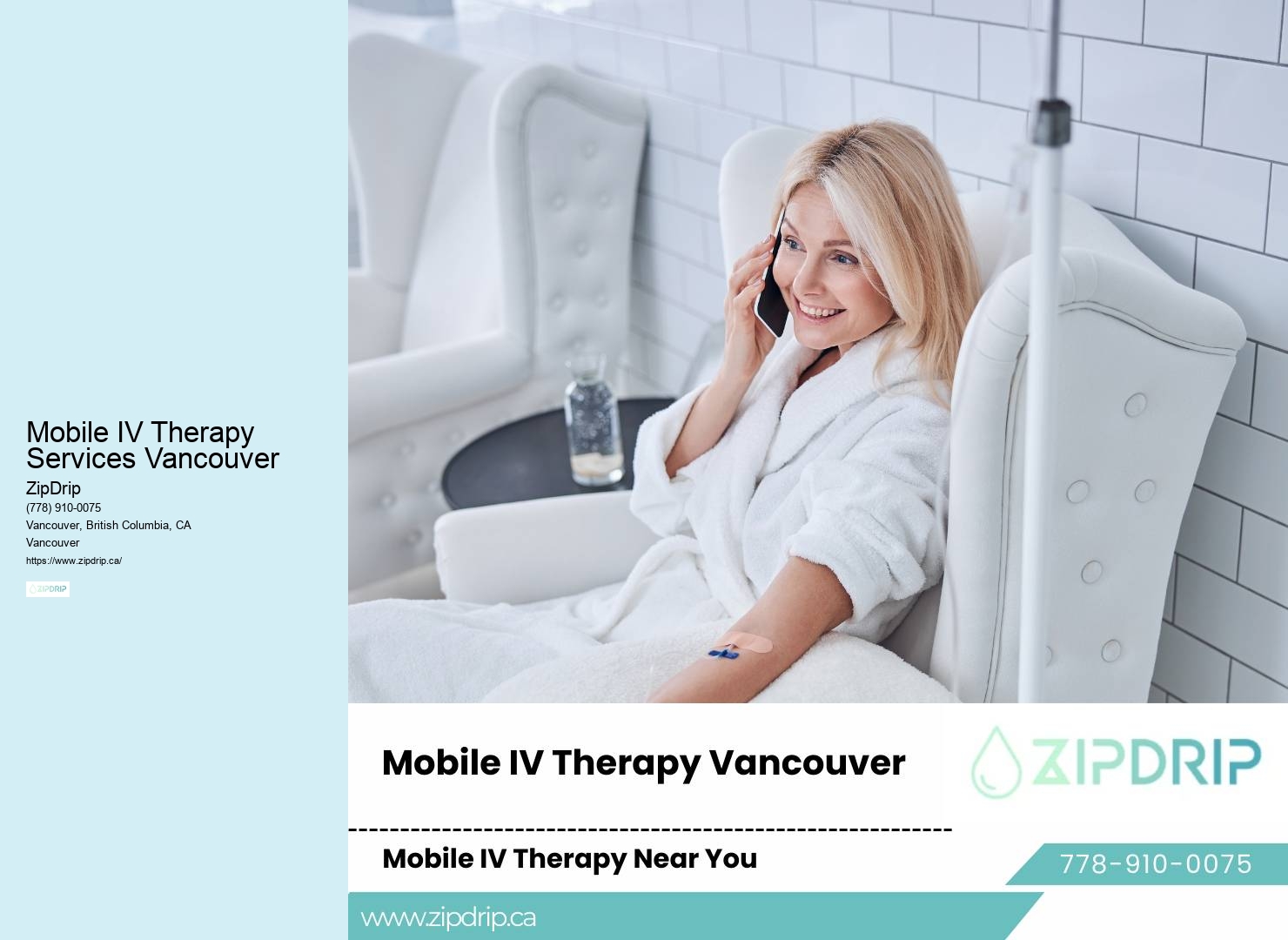 Immune Support IV Therapy Mobile IV Therapy Services Vancouver
