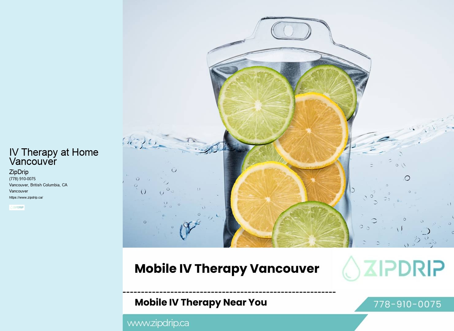 Mobile IV therapy for anti-aging IV Therapy at Home Vancouver