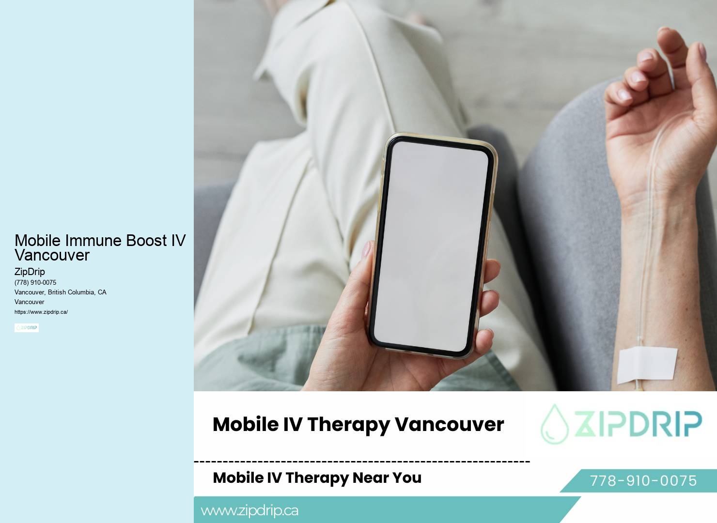 Mobile Immune Boost IV Vancouver At-Home IV Treatment