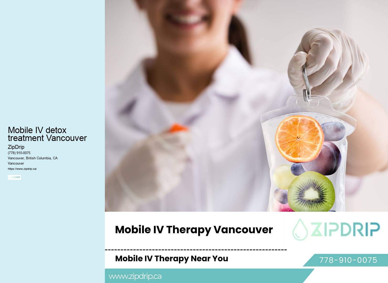 Mobile IV Therapy for Hair and Skin Health Mobile IV detox treatment Vancouver