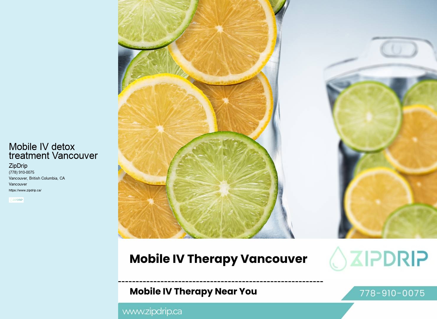 On-demand IV treatments for wellness Mobile IV detox treatment Vancouver