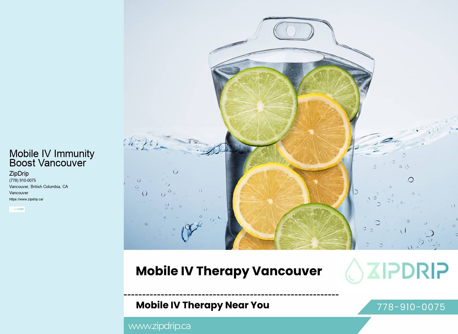 Fast Mobile IV Relief Mobile IV Immunity Boost Vancouver