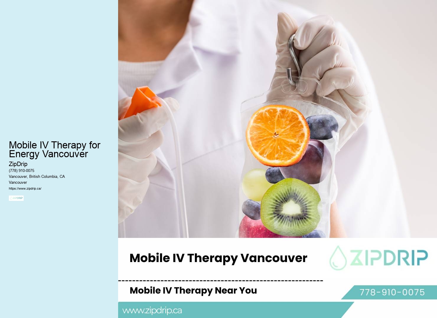 Mobile IV therapy for anxiety Mobile IV Therapy for Energy Vancouver