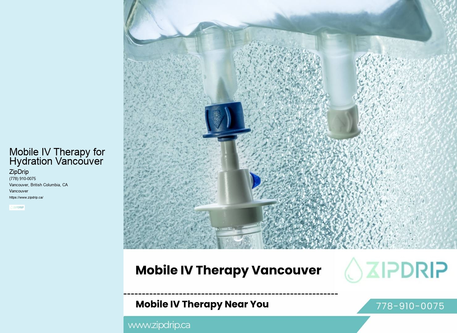 Mobile IV hydration for optimal health Mobile IV Therapy for Hydration Vancouver