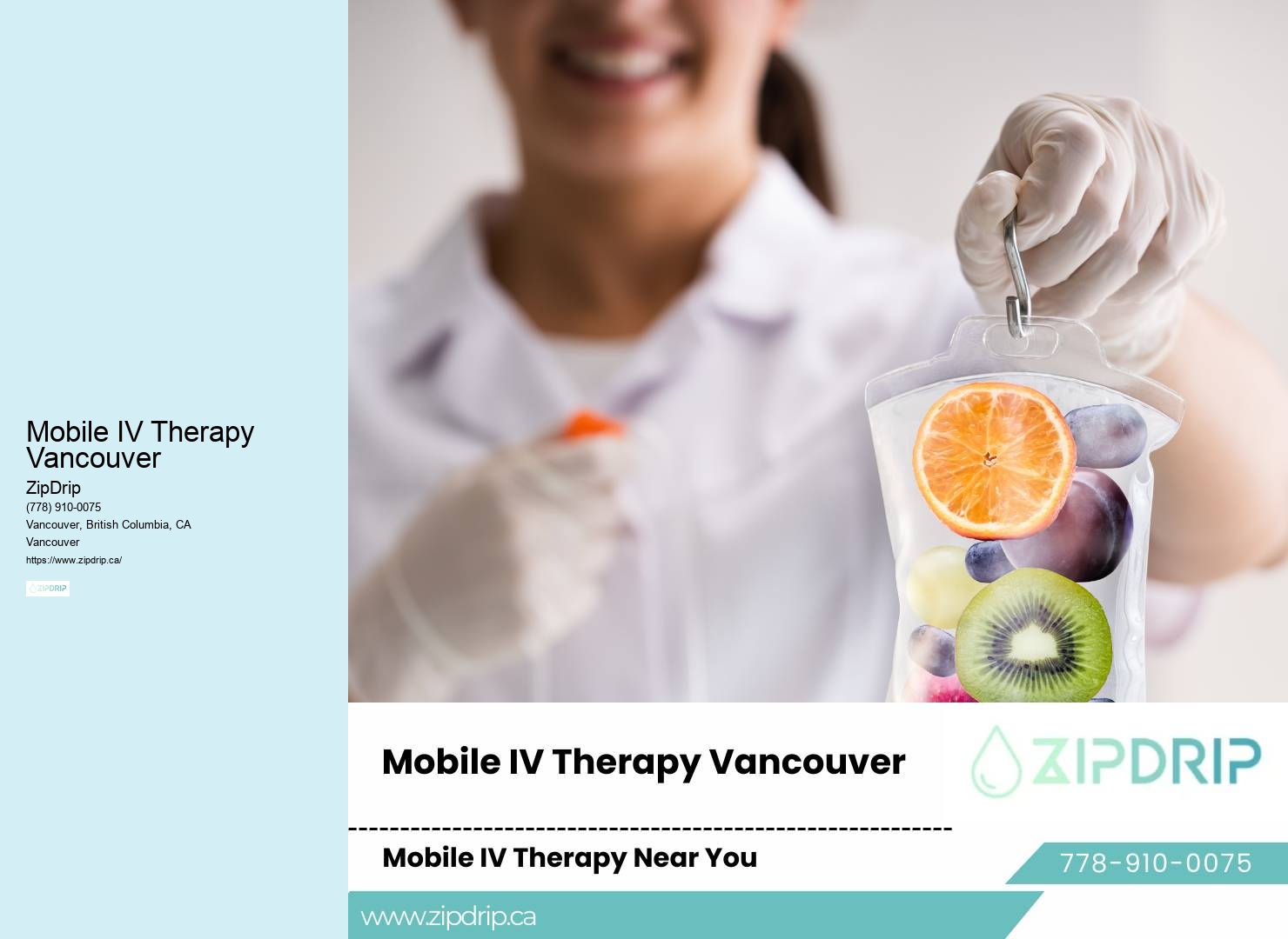 At-Home Vitamin IV Therapy Mobile IV Therapy Vancouver