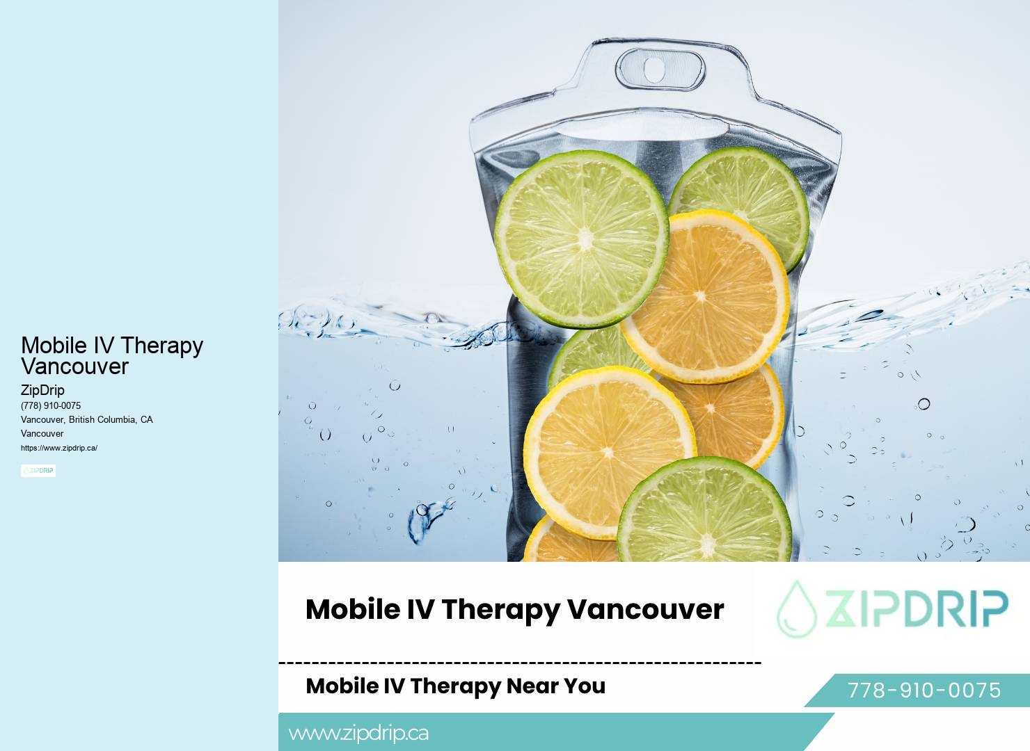 Mobile Vitamin IV Mobile IV Therapy Vancouver