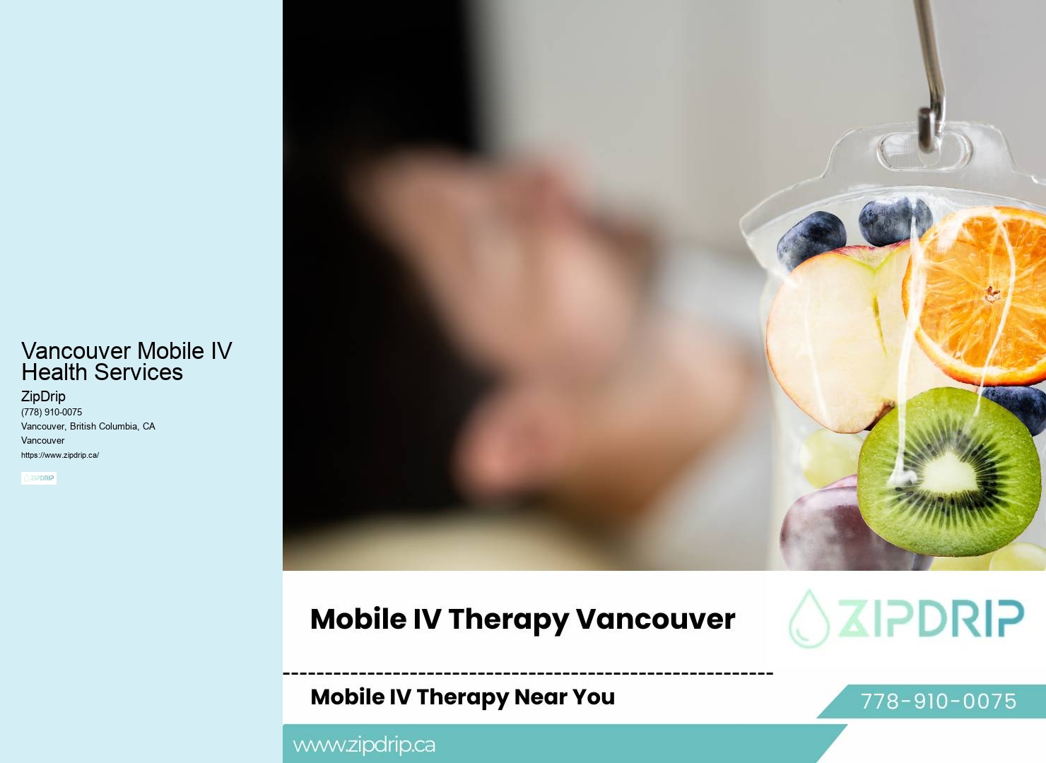 Energy and Vitality IV Therapy Vancouver Mobile IV Health Services