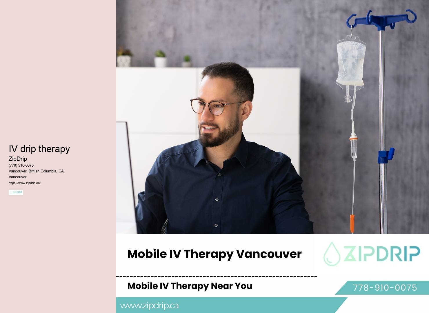 IV drip for energy boost and hydration in Vancouver