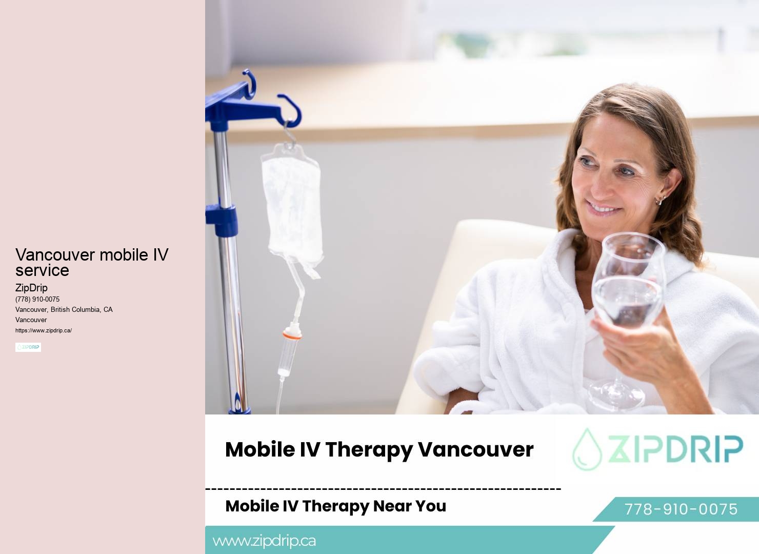 Mobile IV hydration for stress relief in Vancouver