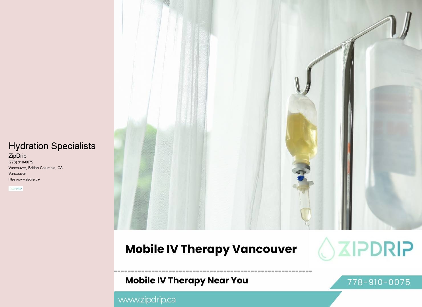 Intravenous Vitamin Infusion Therapy Vancouver