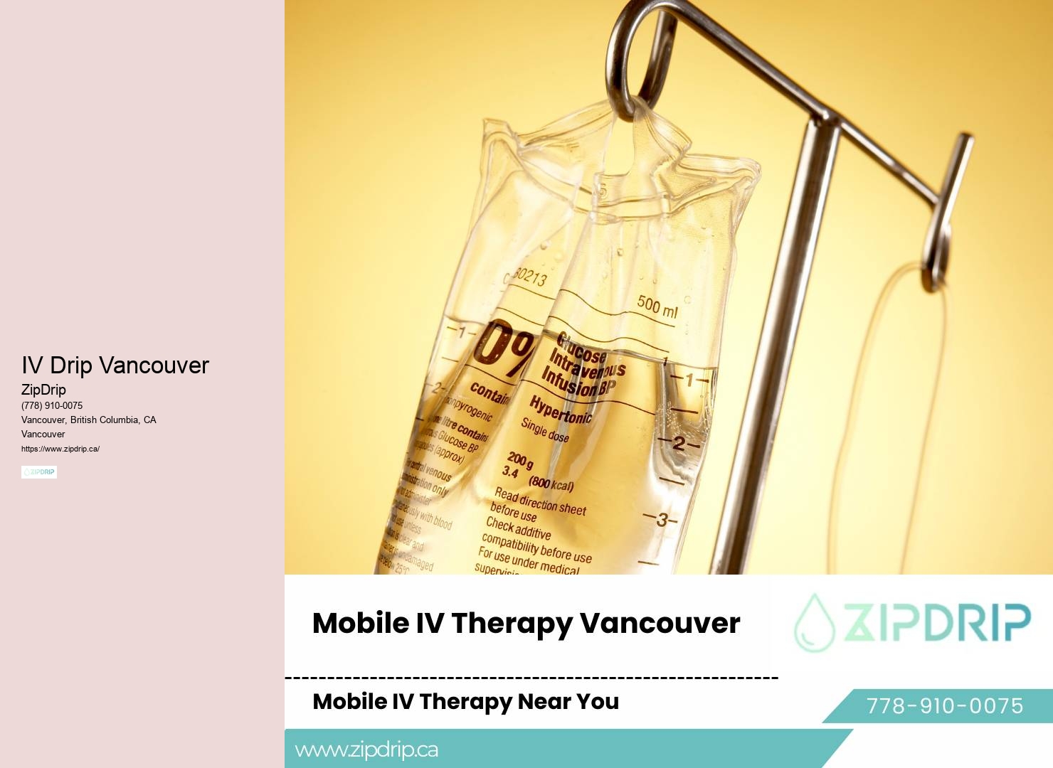 Vancouver Mobile IV Vitamin Therapy