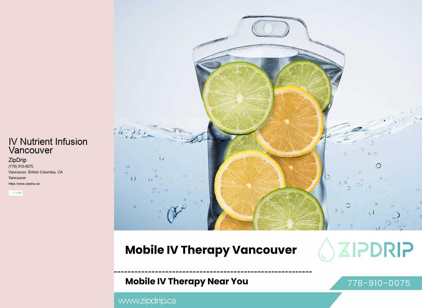 IV Therapy Delivered to Your Location in Vancouver