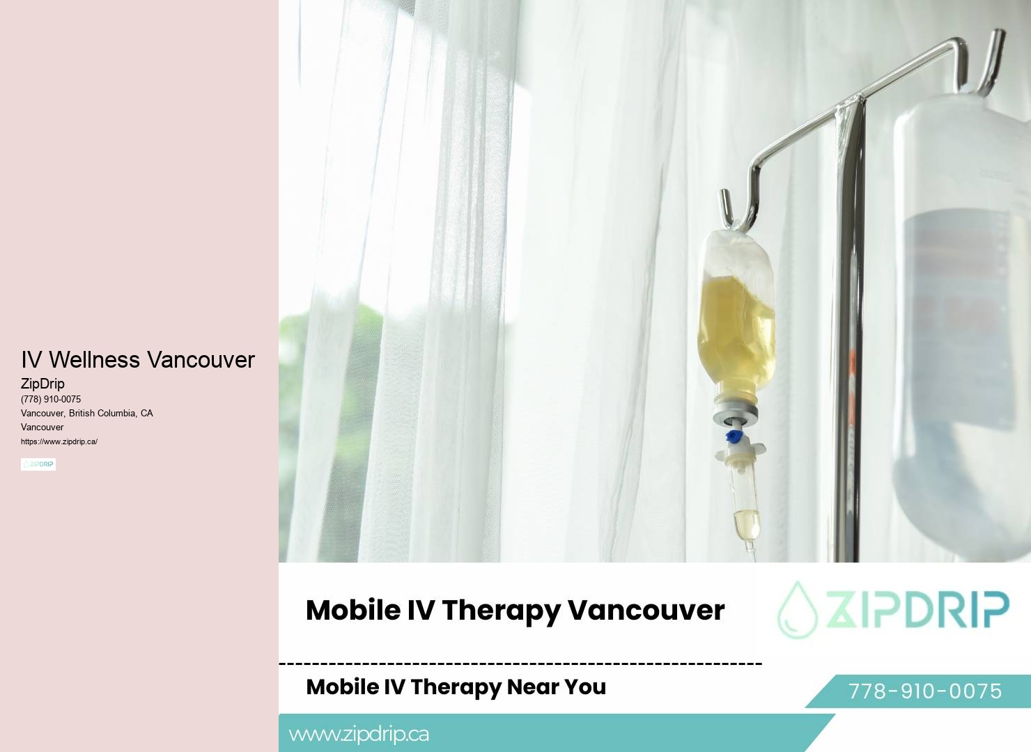 Mobile IV Therapy Services Vancouver