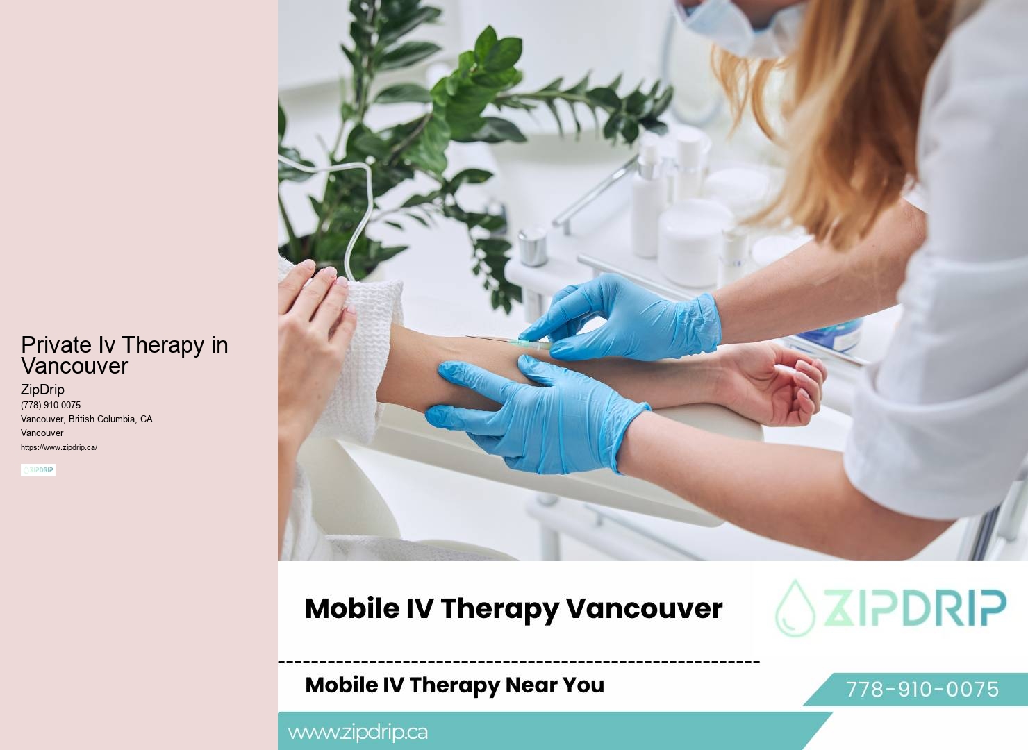 Intravenous Vitamin Infusion Vancouver