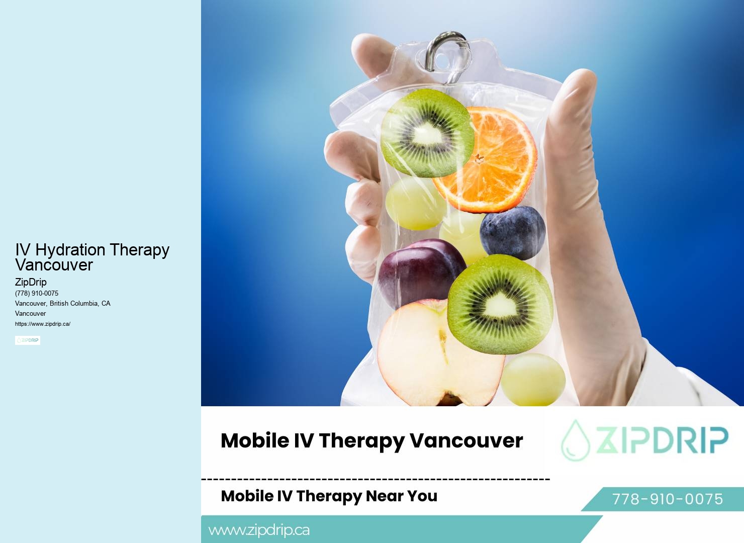 IV Hydration Therapy Vancouver IV Therapy Health Benefits
