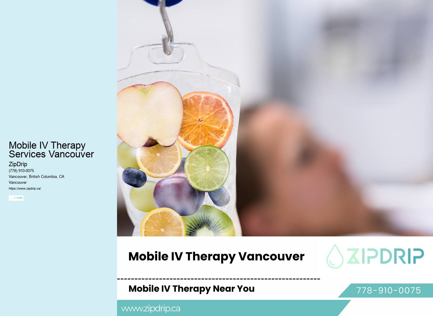 IV Therapy for Cold and Flu Mobile IV Therapy Services Vancouver