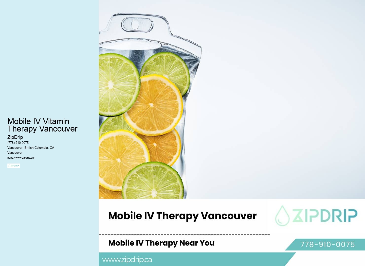 On-Demand Mobile IV Wellness Services