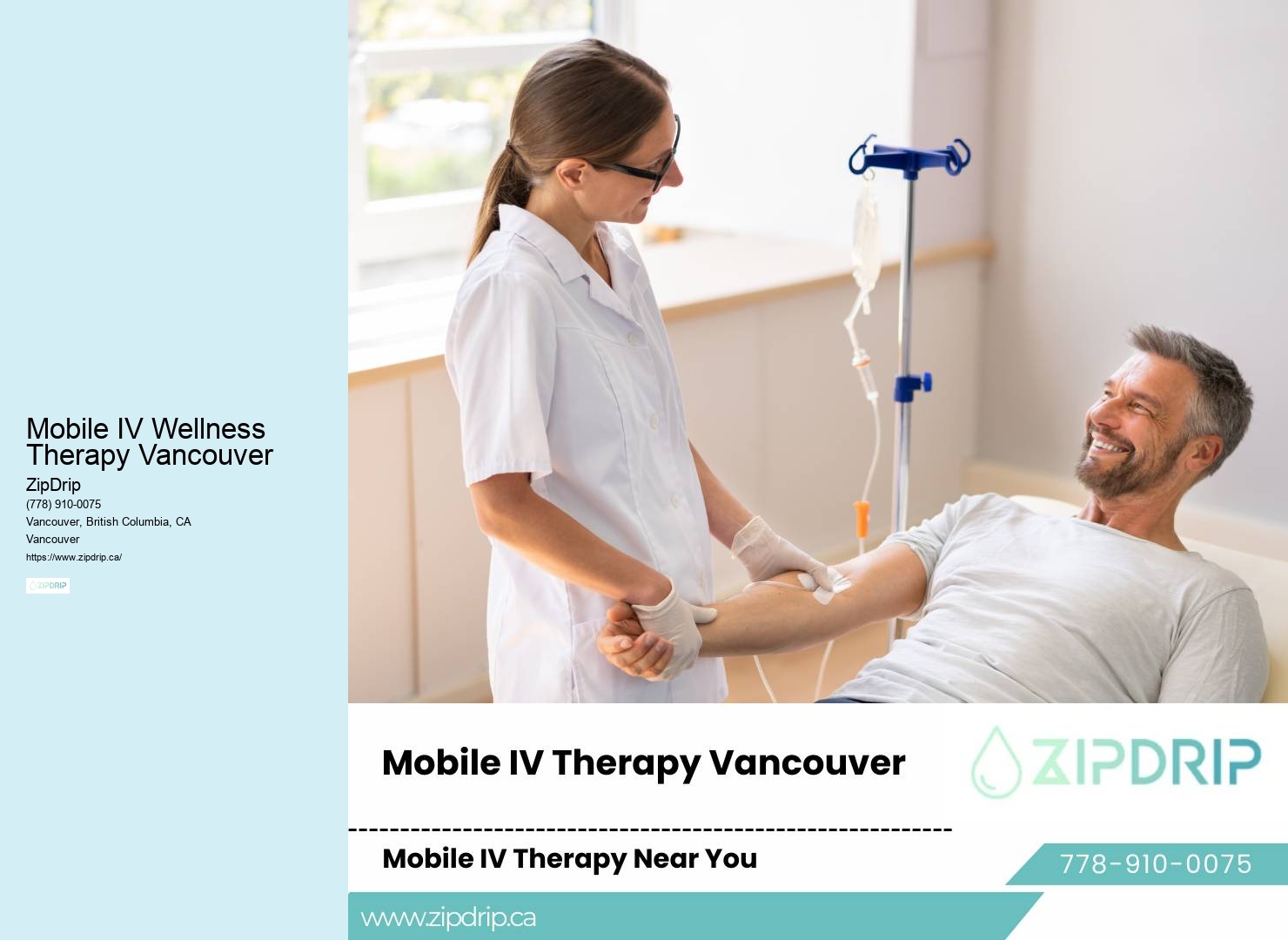 Mobile IV Wellness Therapy Vancouver Mobile IV Specialists