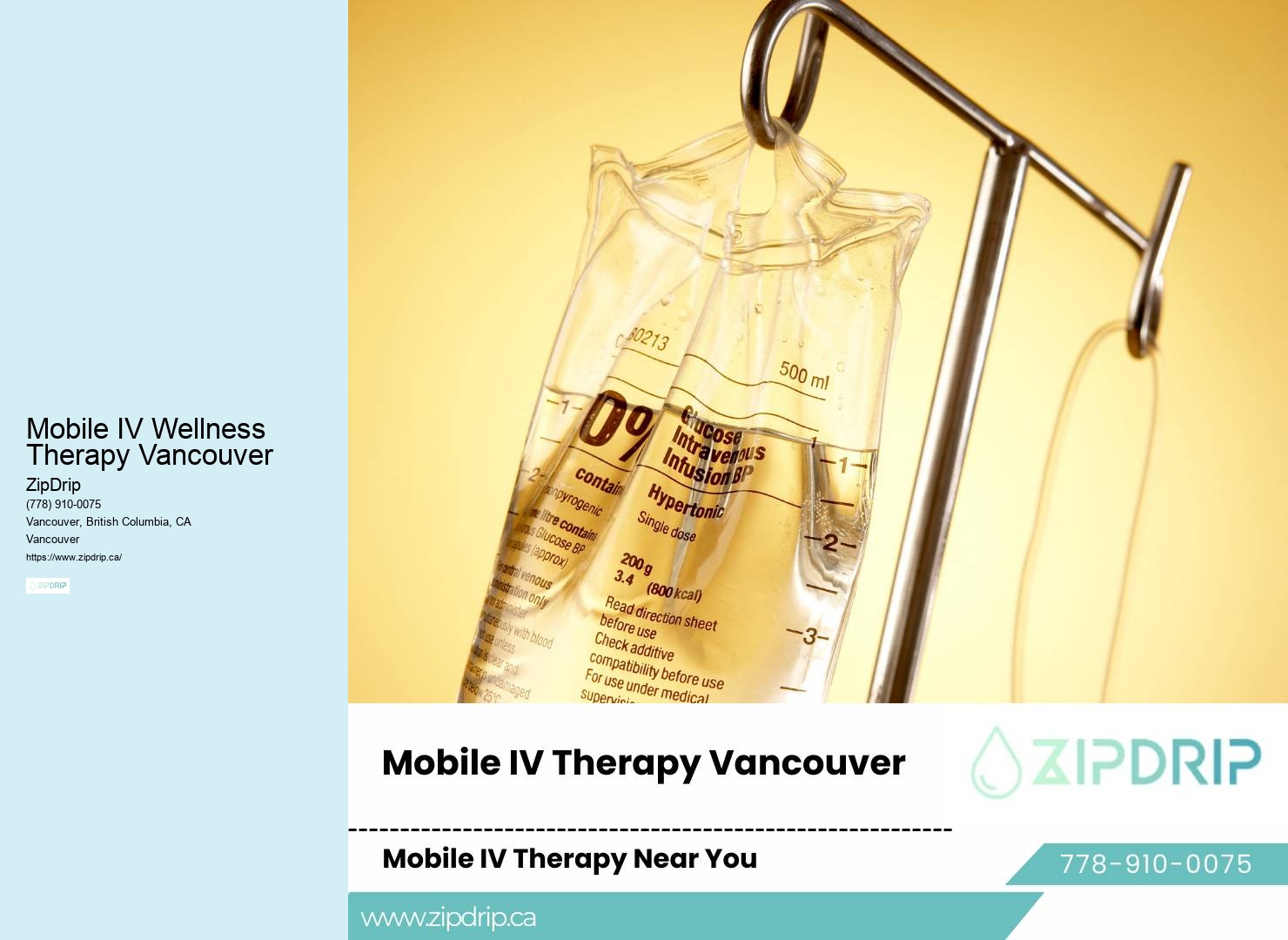 Mobile IV Wellness Therapy Vancouver IV Therapy for Immune Support