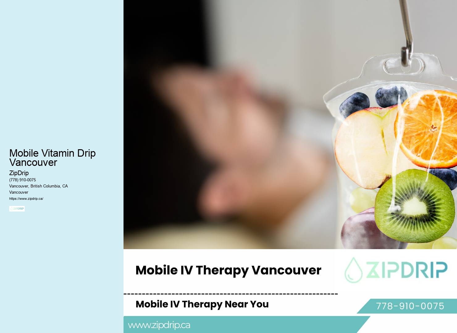 At-Home IV Therapy Specialists Mobile Vitamin Drip Vancouver