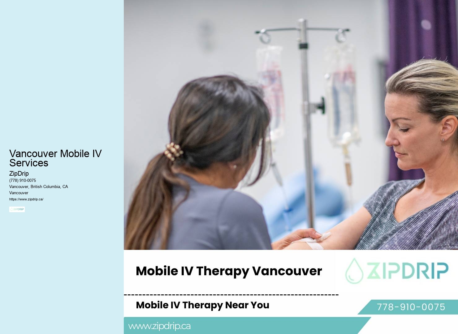 Vancouver Mobile IV Services Home IV Therapy Services