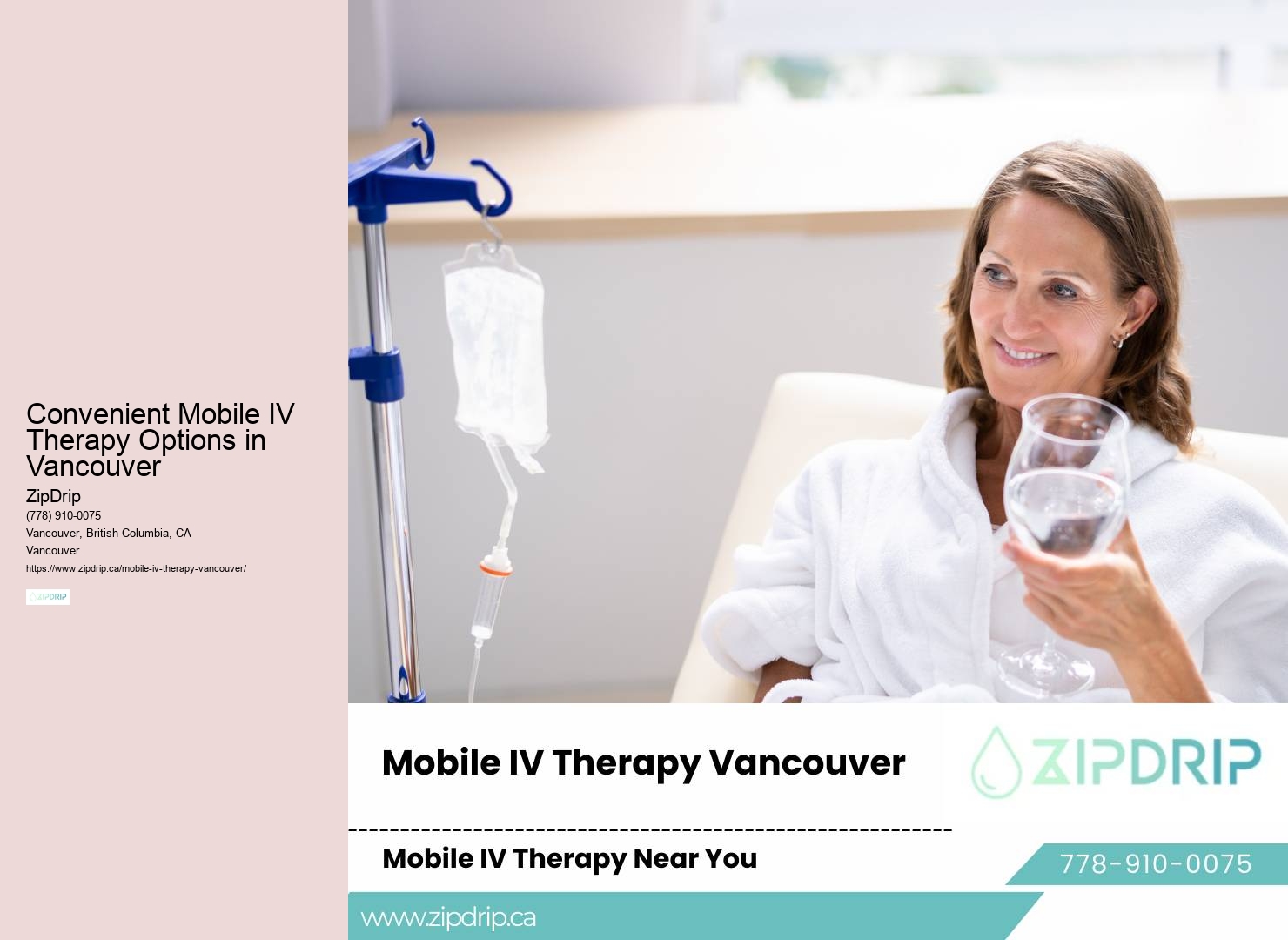 Vancouver's in-home IV hydration specialists