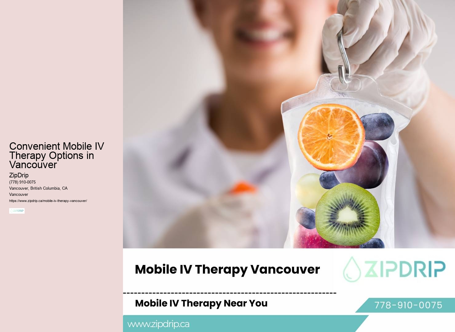 Mobile IV Therapy for Athletes Vancouver