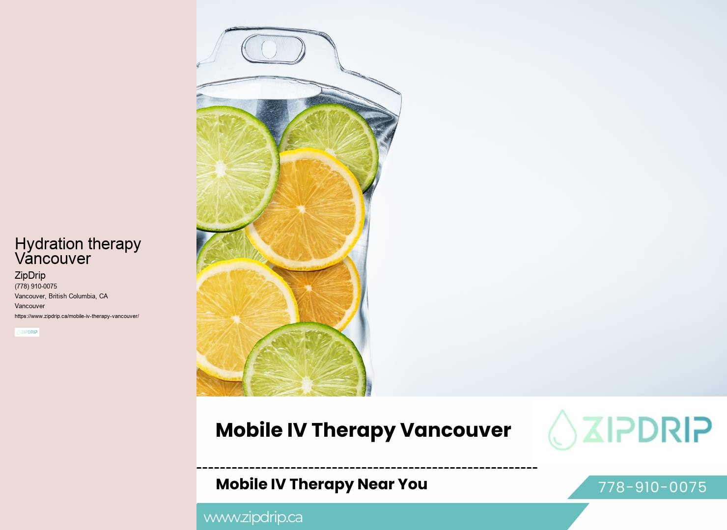 Expert IV Drip Therapy in Vancouver