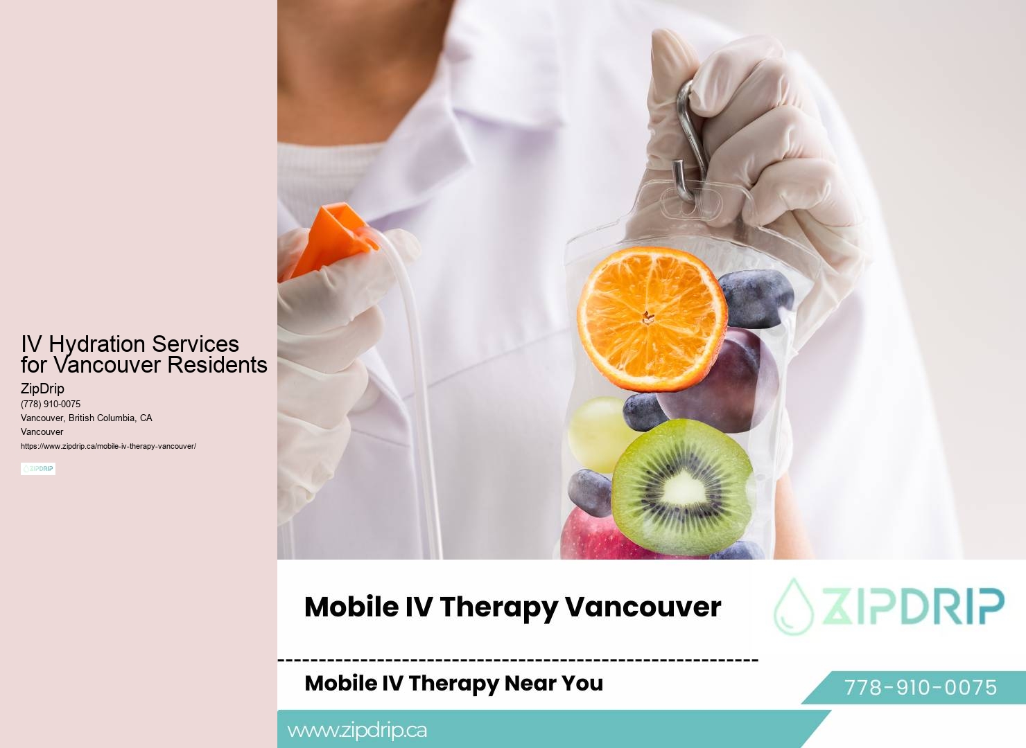 IV Therapy for Fatigue Vancouver