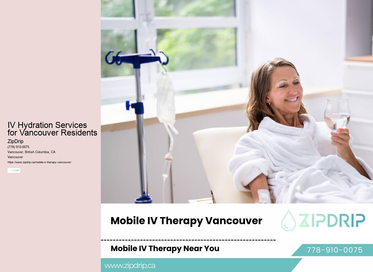On-the-Go IV Fluid Therapy Vancouver